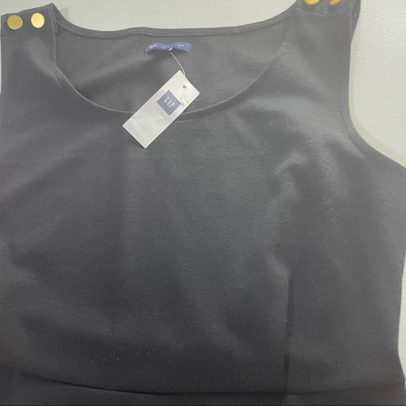 BNWT Gap Ponte Knit Sleeveless Classic Black Sheath Dress 12 - Picture 11 of 14